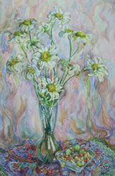 Daisies. 2000. Watercolour on paper. 29 x 43 cm.