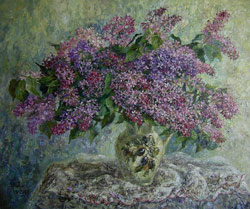 Lilac. 2008. Oil on canvas. 60 x 50 cm. Private collection.
