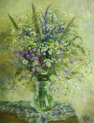 Meadow bouquet. 2007. Oil on canvas. 50 x 65 cm. Private collection.