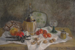 Still life for my brother. 2013. Pastel on paper. 61 x 41 cm. Private collection.