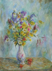 July bouquet. 2000. Watercolour on paper. 39 x 53 cm.