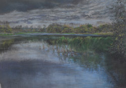 Seensucht. Karower Teiche. 2011. Pastell auf Papier. 65 x 46 cm.